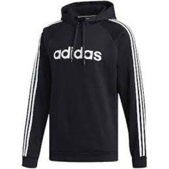 adidas Other - Adidas Black Hoodie with Classic Three Stipes Mens size Medium